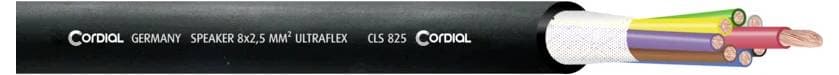 Cordial 10809 Lautsprecherkabel 8 x 2.5 mm² Schwarz 100 m