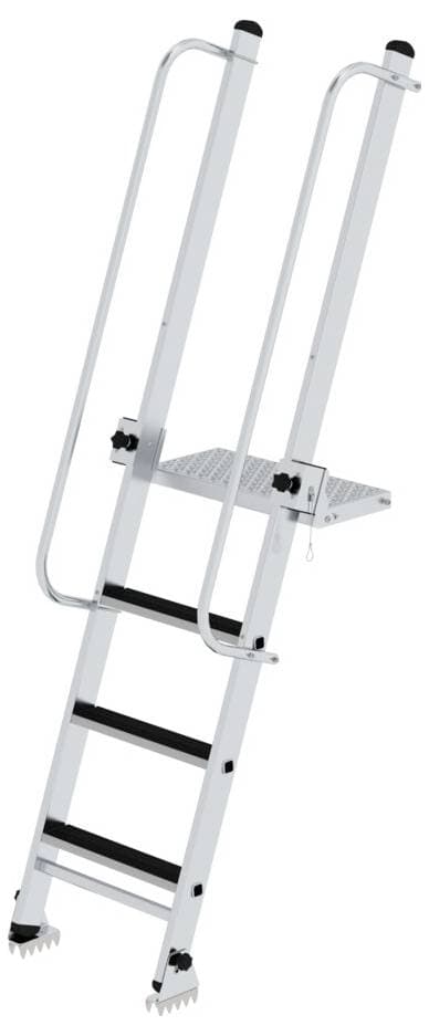 MUNK Günzburger Steigtechnik 012041 Aluminium Stufen-Baugrubenleiter 15 kg
