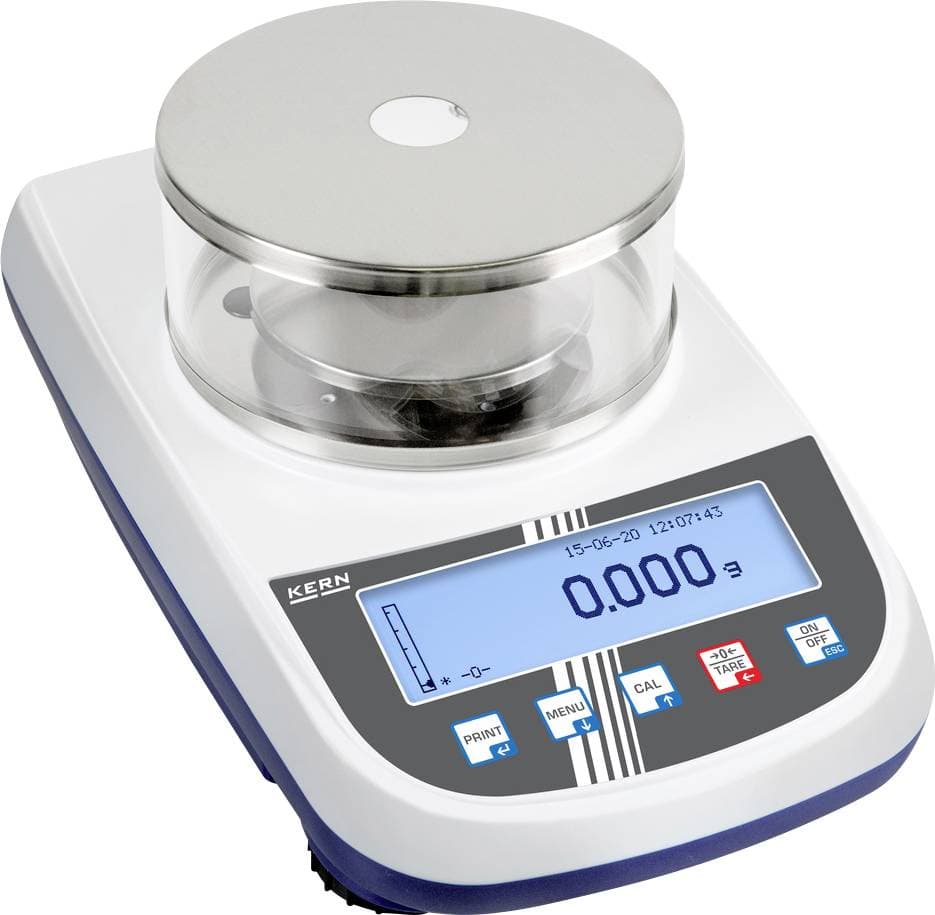 Kern PLJ 1200-3A Präzisionswaage Wägebereich (max.) 1.2 kg Ablesbarkeit 0.001 g über Steckernetzteil Silber