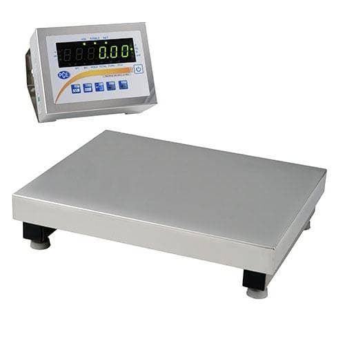 PCE Instruments Plattformwaage PCE-SD 300SST C bis 300 kg |Ablesbarkeit 100 g |Eichwert 100 g |600 x 500 mm |Edelstahl