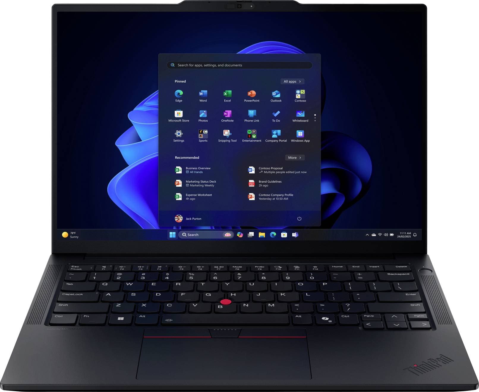 Lenovo Notebook ThinkPad E 35.6 cm (14 Zoll) WUXGA Intel® Core™ Ultra 7 258V 32 GB RAM 1 TB SSD Deutsch, QWERTZ Intel Sc