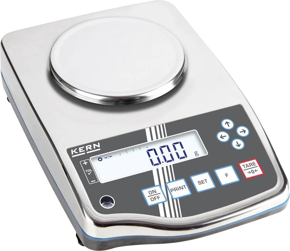 Kern PWS 800-2 Präzisionswaage Wägebereich (max.) 820 g Ablesbarkeit 0.01 g über Steckernetzteil Silber, Schwarz