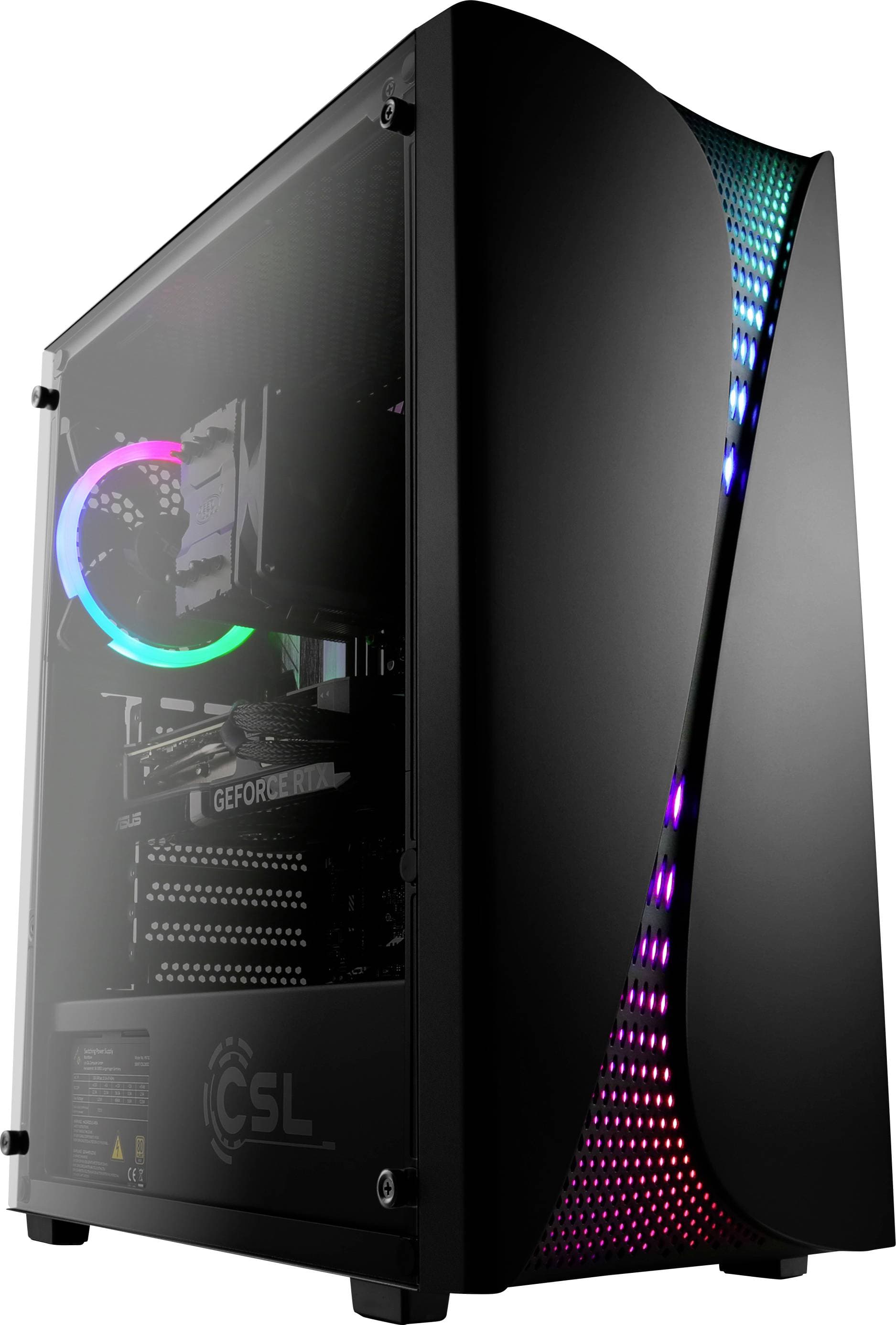CSL Computer Gaming PC M13000H AMD Ryzen 7 5700X 4.6 GHz 32 GB RAM 1 TB SSD Nvidia GeForce RTX™ 5060 8 GB GDDR7 Win 11 H