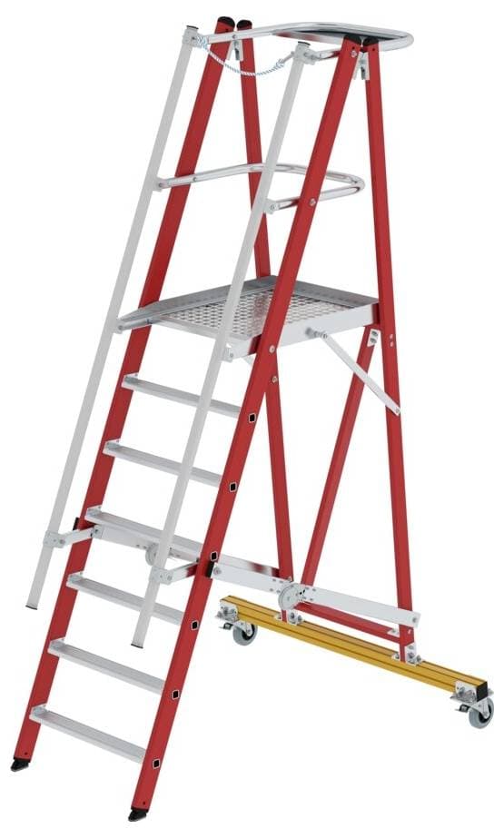MUNK Günzburger Steigtechnik 036327 GFK/Alu Plattformleiter Arbeitshöhe (max.): 3.60 cm