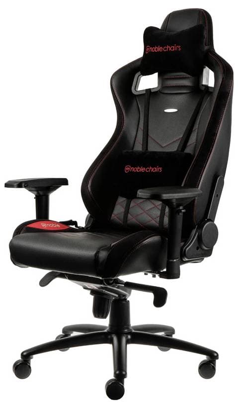 Noblechairs noblechairs EPIC Gaming Stuhl - schwarz/rot Gaming-Stuhl Schwarz/Rot