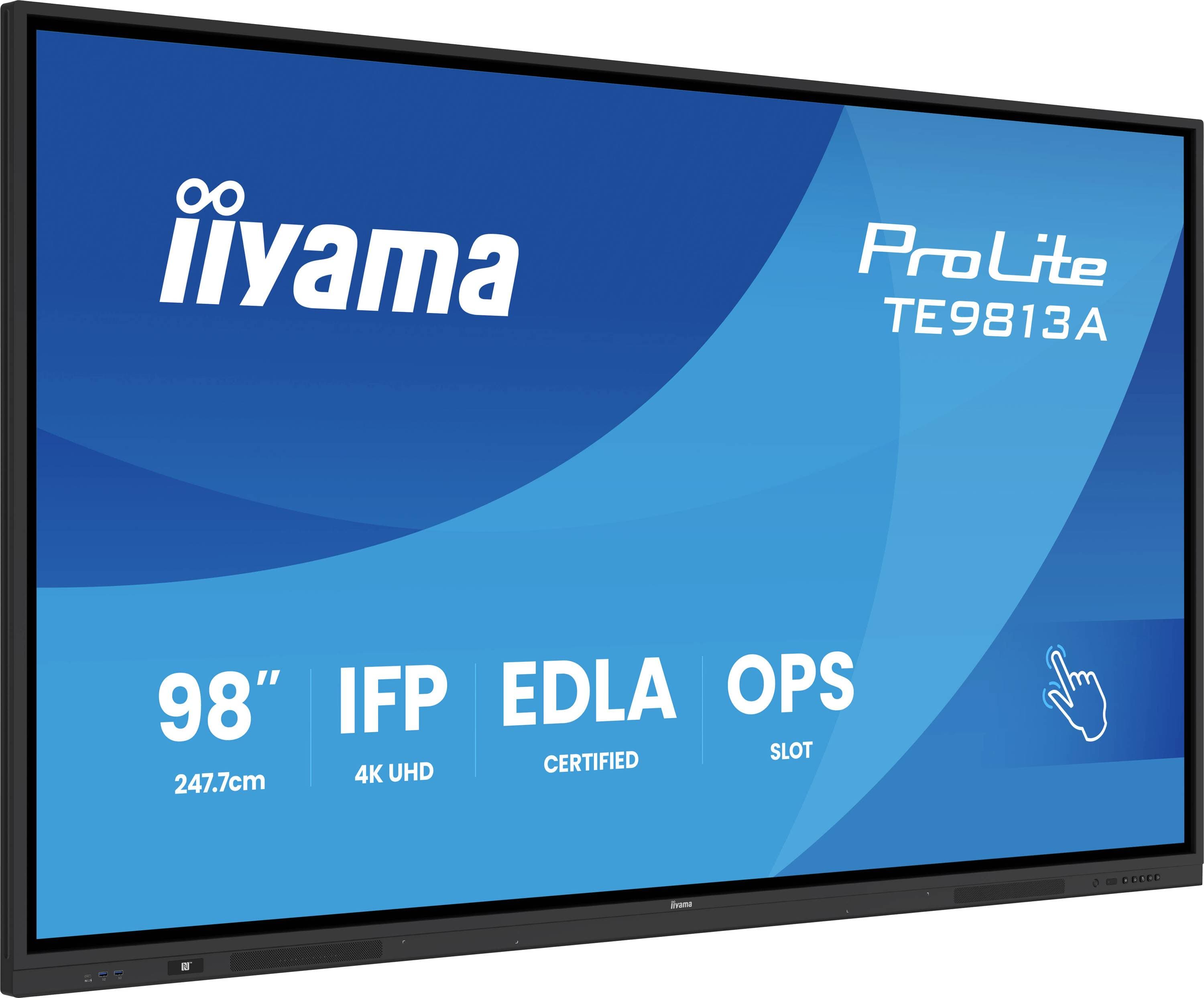 Iiyama iiyama ProLite TE9813A-B2AG - 249 cm (98") Diagonalklasse (247.6 cm (97.5") Digital Signage Display EEK: G (A - G