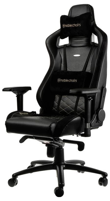 Noblechairs noblechairs EPIC Gaming Stuhl - schwarz/gold Gaming-Stuhl Mehrfarbig