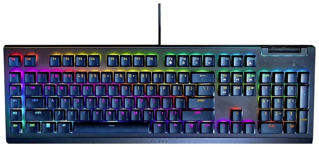 RAZER BlackWidow V4 X Green Switch Kabelgebunden Gaming-Tastatur Deutsch, QWERTZ Schwarz Beleuchtet