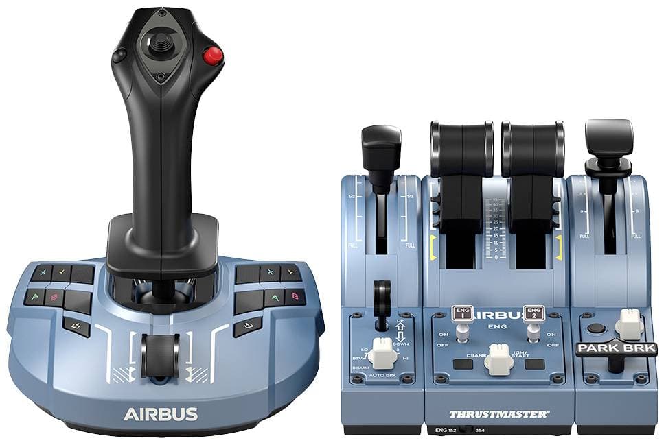 Thrustmaster TCA Captain X Airbus Edition Flugsimulator-Joystick Kopfhörer (3.5 mm Klinke), USB-A, USB-C® PC, Xbox One,