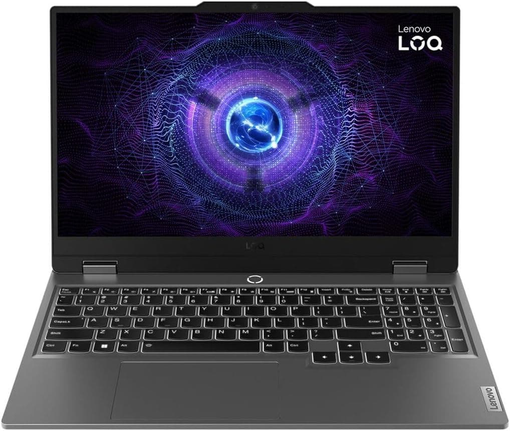 Lenovo LOQ 15IAX9 | 15,6 pouces - Intel Core i5 12450HX @ 4,4 GHz - 24 GB DDR5 - 500 GB M.2 NvMe SSD - GeForce RTX 4060 - 1920 x 1080 FHD - Webcam - Windows 11 Home