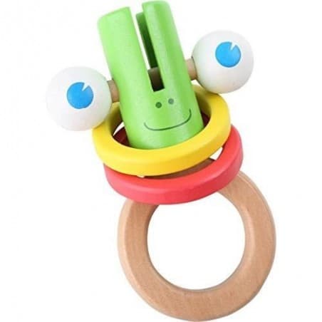 Hochet aux yeux bleus