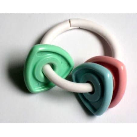 Premier petit hochet bébé (vert, bleu, rose)