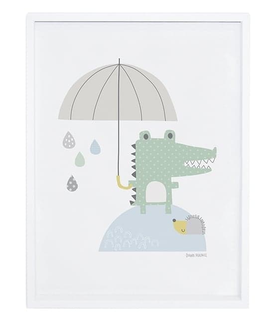 LILIPINSO - TABLEAU CROCODILE ET SON PARAPLUIE