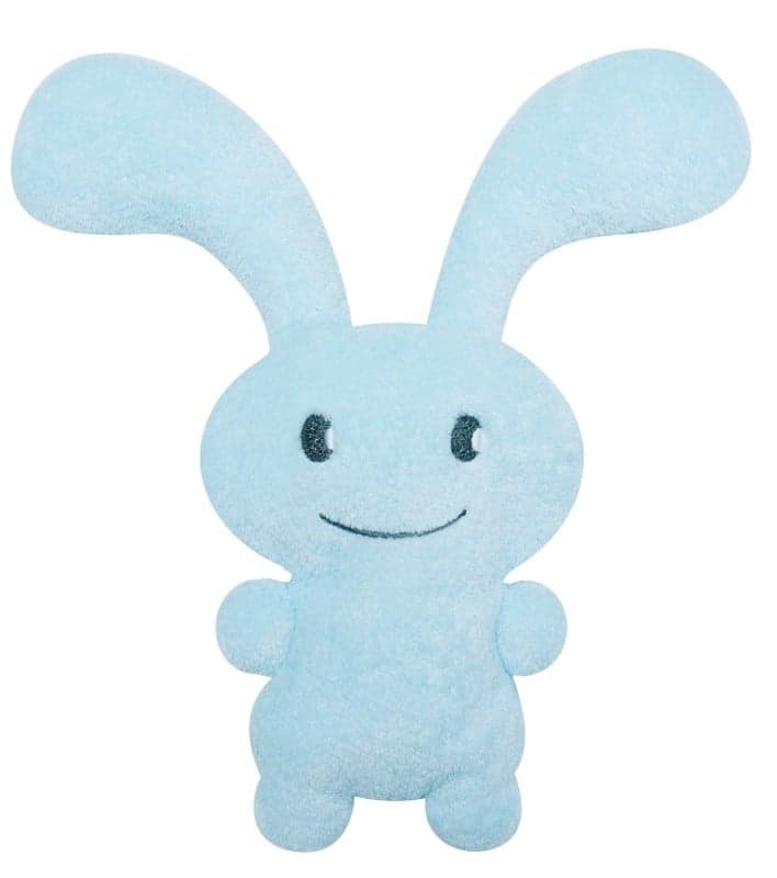 TROUSSELIER - Peluche /hochet lapin Funny Bunny Bleu - 24 cm