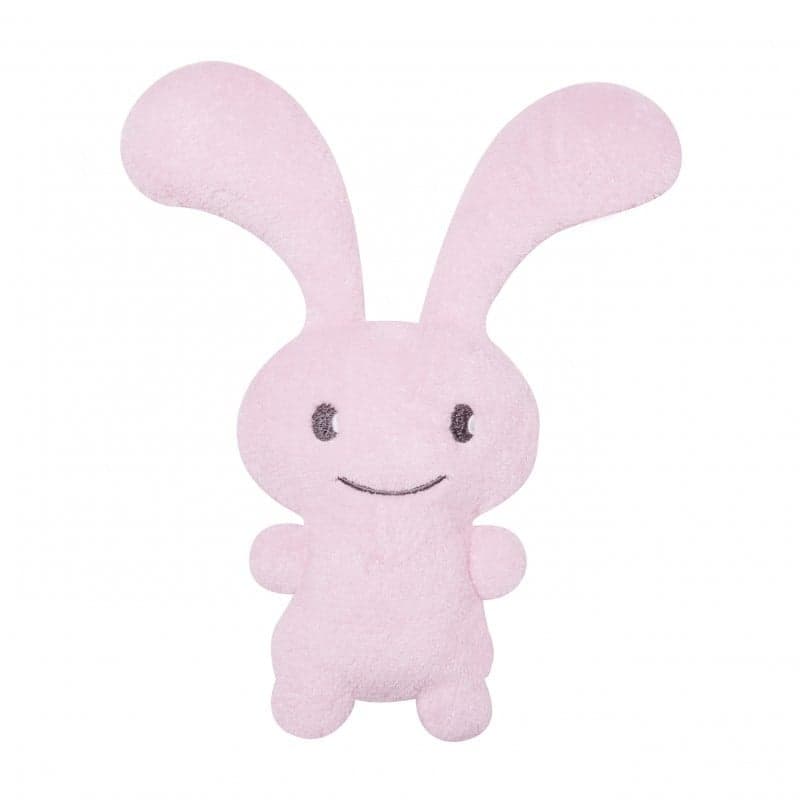 TROUSSELIER - Peluche / hochet lapin Funny Bunny Rose - 24 cm
