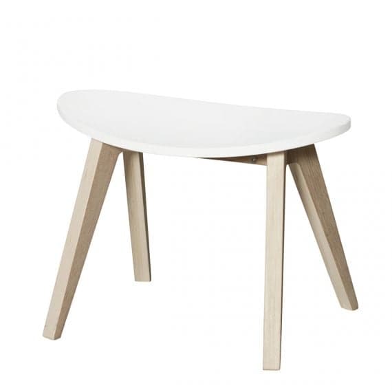 Oliver Furniture - Tabouret enfant Ping Pong - Blanc/ChĂȘne