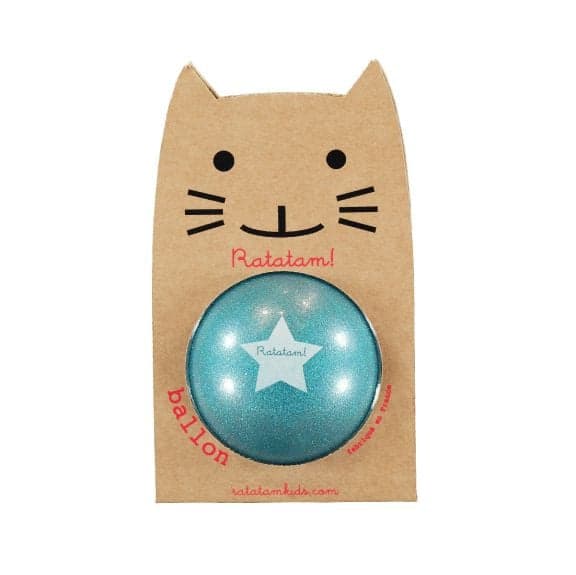 RATATAM - Petit Ballon Bleu Paillettes