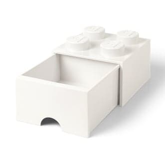 LEGO - BOITE DE RANGEMENT TIROIR - 4 plots - Blanche
