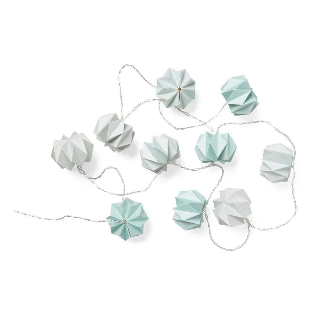 CAM CAM COPENHAGEN - Guirlande lumineuse origami - Bleu