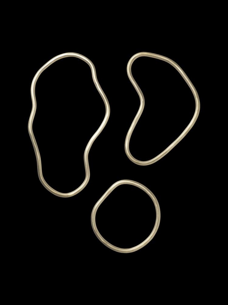 FERM LIVING - Dessous de plat en laiton - Pack de 3