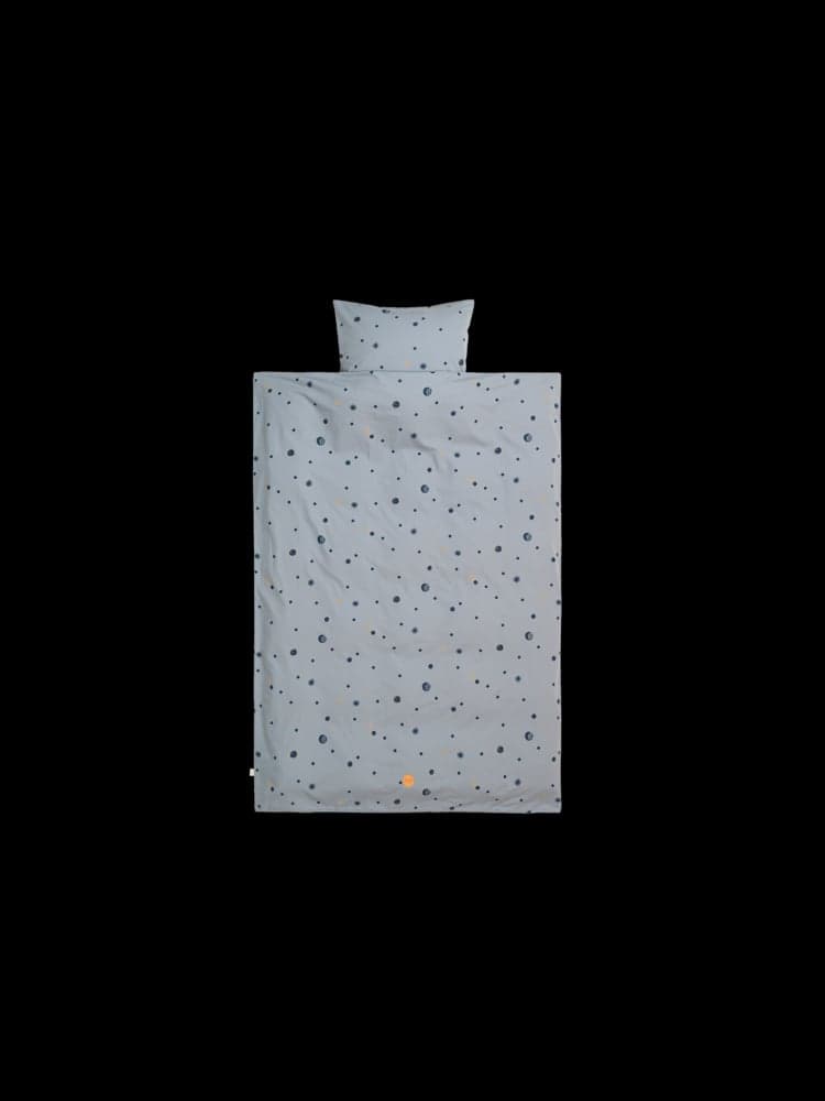 FERM LIVING - Housse de couette et taie 140x200 - Moon Bleu