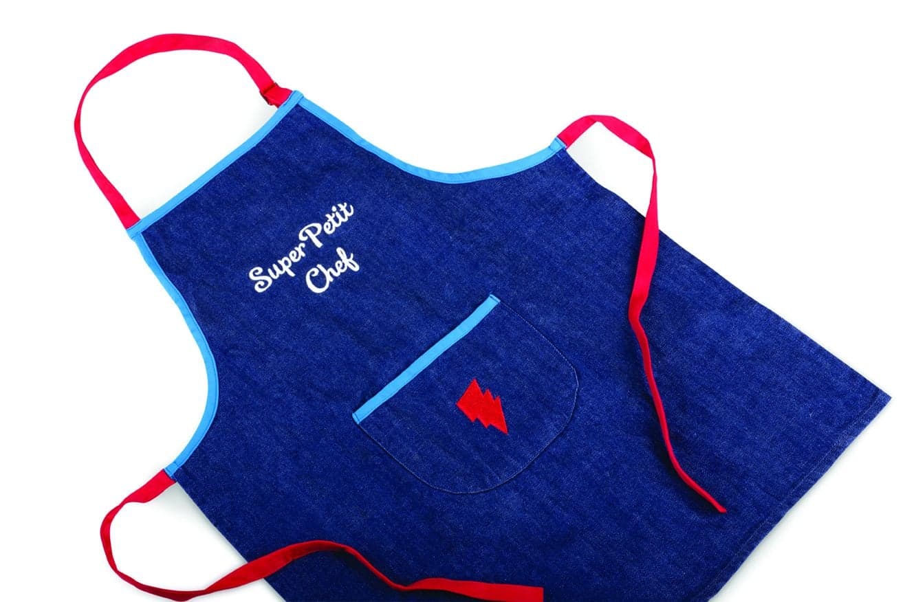 SUPER PETIT - Tablier enfant - Denim Brodé