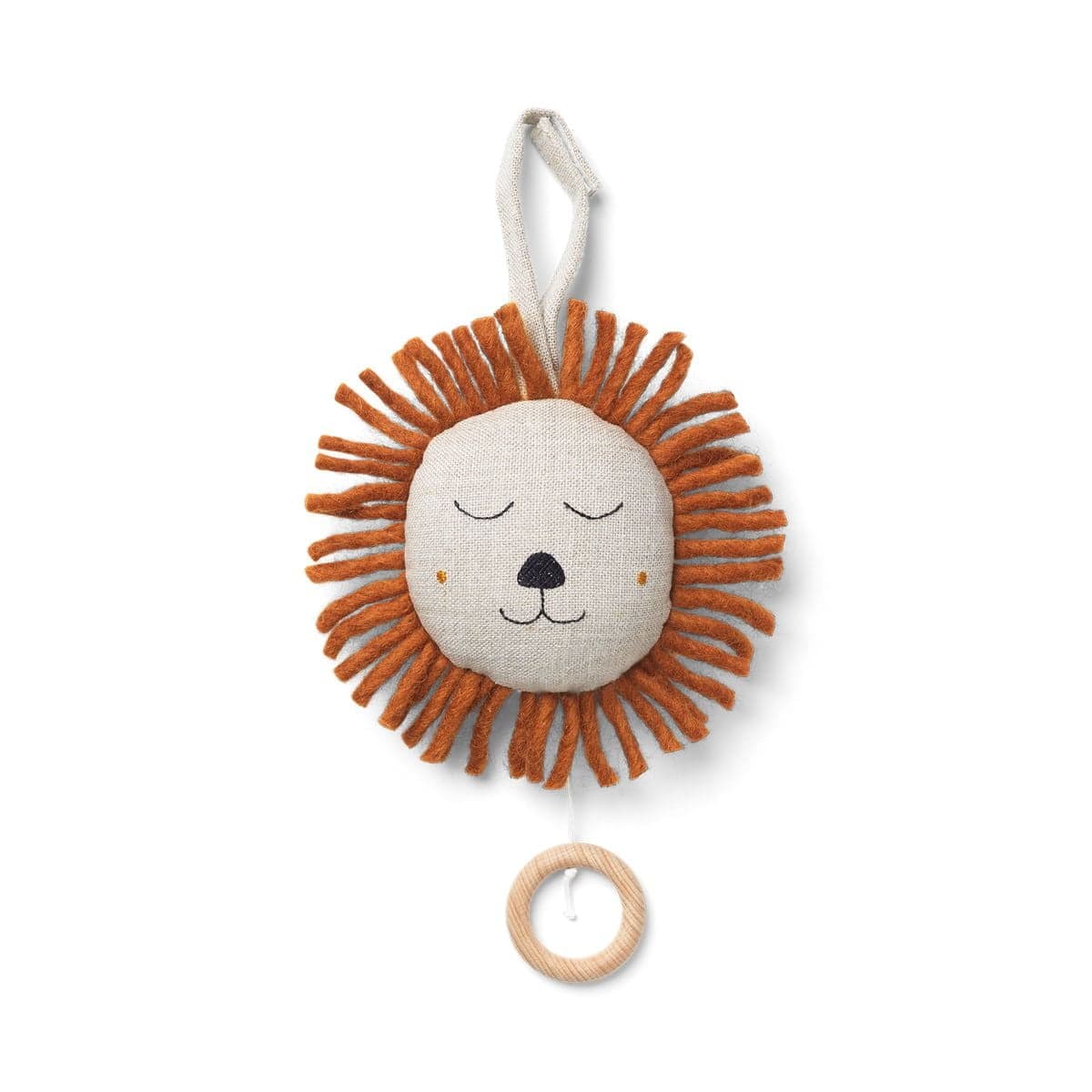 FERM LIVING KIDS - Mobile Musical Lion - Beige naturel