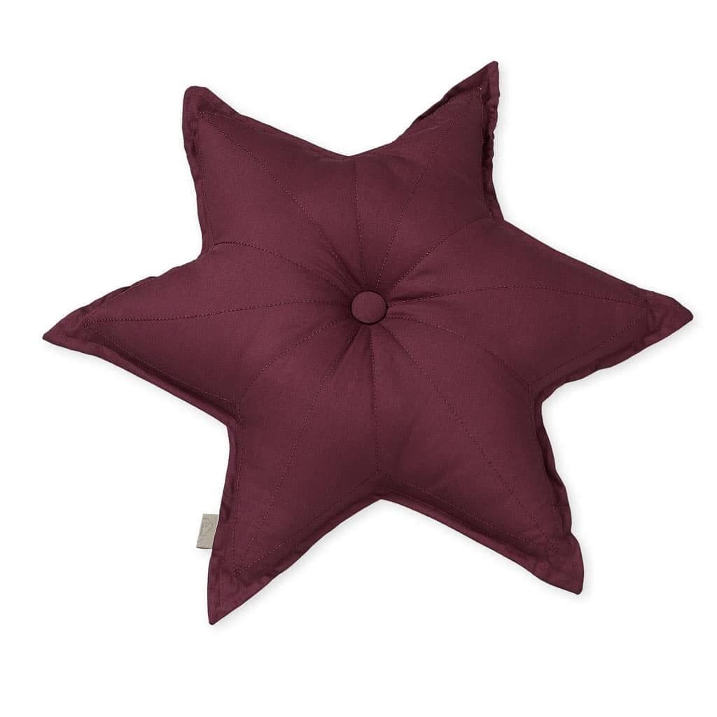 CAM CAM COPENHAGEN - Coussin Etoile - Bordeaux