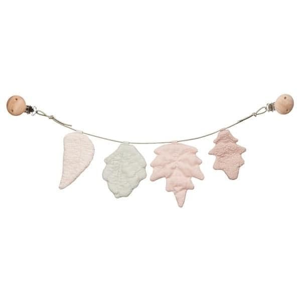 CAM CAM COPENHAGEN - ChaĂźne pour poussette Feuilles - Rose Mix