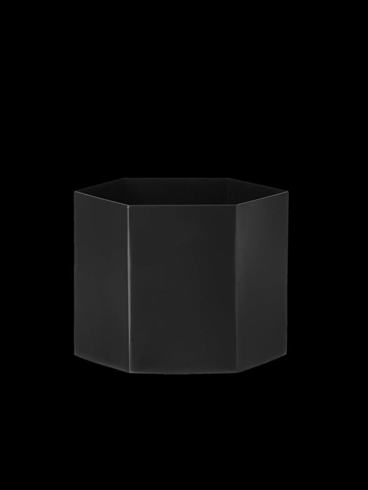 FERM LIVING - Pot Hexagon - Noir - Extra Large