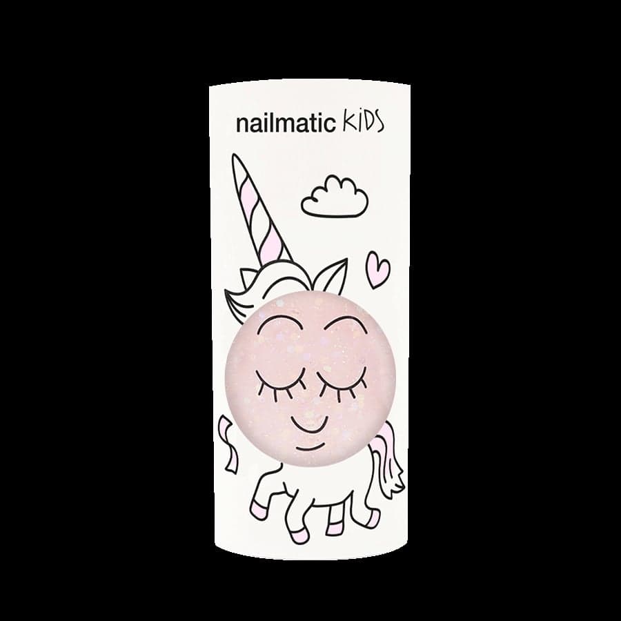Nailmatic - Vernis Ă ongle Ă l'eau - Polly rose transparent Ă paillettes