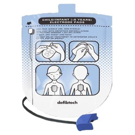 Electrodes enfant Defibtech Lifeline