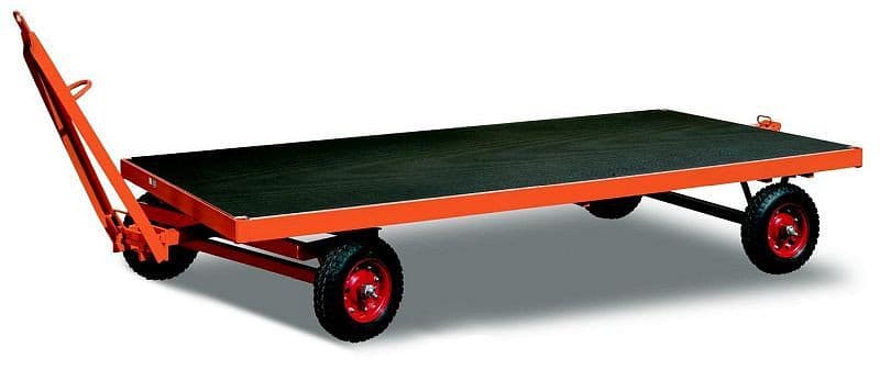 Remorque industrielle VARIOfit avec direction à plateau tournant