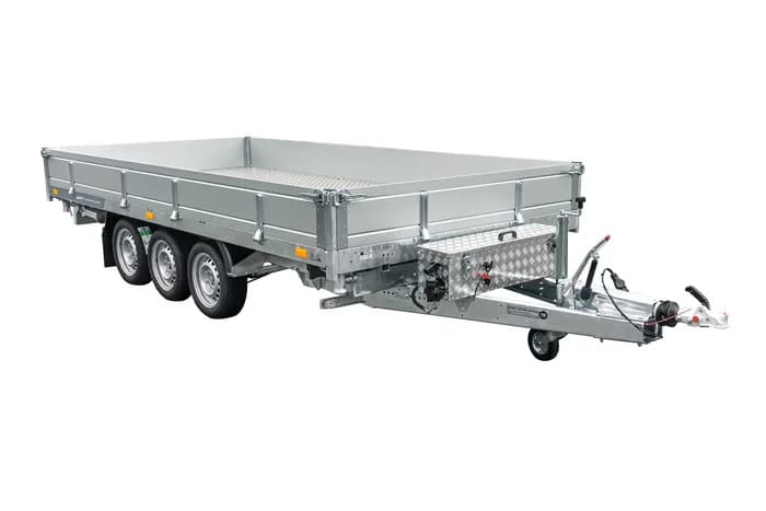 UNITRAILER TASKER 400/3C – Rimorchio ribaltabile idraulico a 3 assi, PTT 3.500 kg