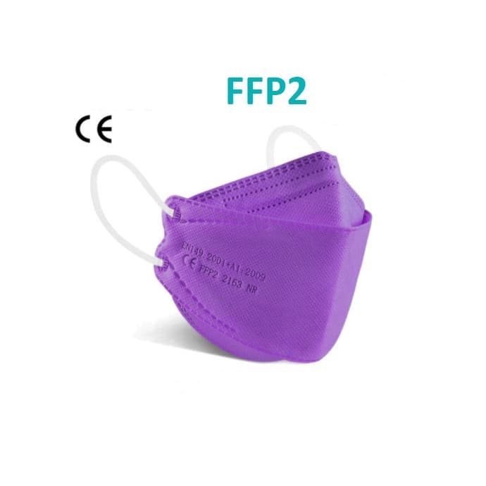 Masque de protection ffp2 x 10 pourpre