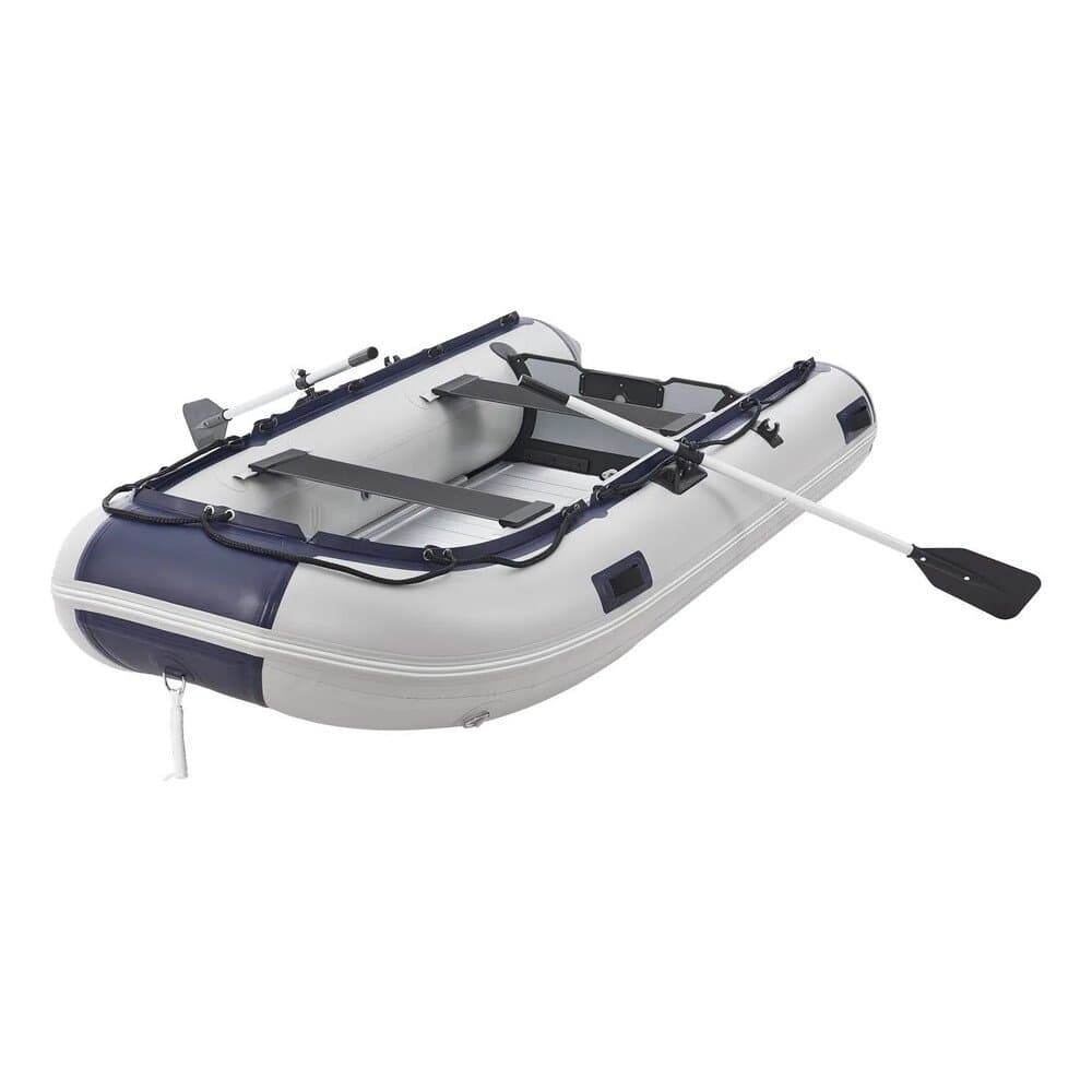 ArtSport Schlauchboot Paddelboot Grau mit Aluboden und Zwei SitzbÀnken 3,20m