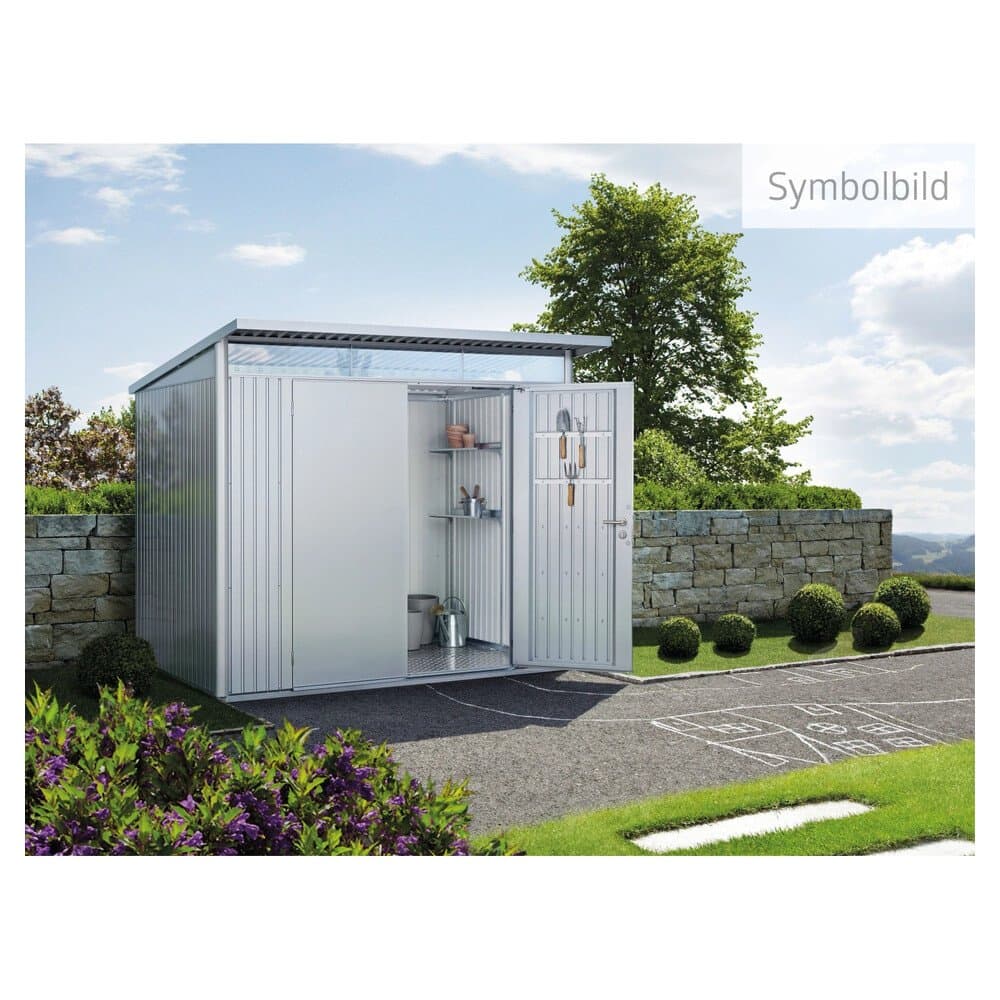 Biohort Metall-GerĂ€tehaus AvantGarde Gr. A8 silber-metallic DoppeltĂŒr