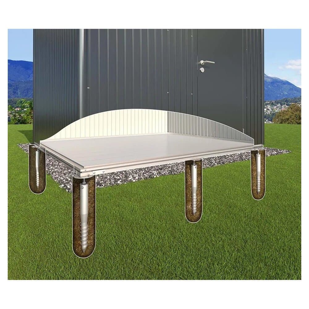 Biohort SmartBase Plus-Fundament für Gerätehaus Europa 7