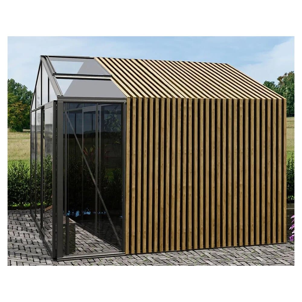 Bloomcabin Premium-Qualität Gewächshaus Klassik mit Grossem Integriertem Stauraum mit Accoya-Fusion GHCLSAF10