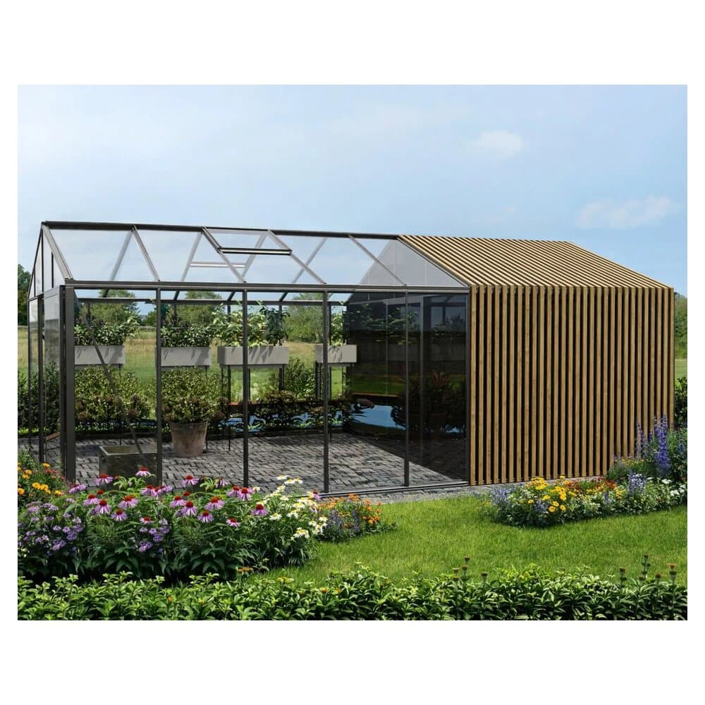 Bloomcabin Premium-Qualität Gewächshaus Klassik mit Grossem Integriertem Stauraum mit Accoya-Fusion GHCLSAF7