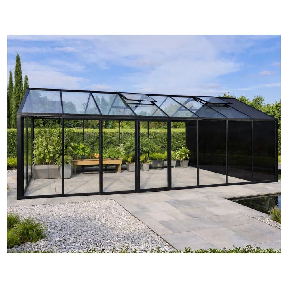 Bloomcabin Premium-Qualität Gewächshaus Klassik mit Kleinem Integriertem Stauraum GHCSS7