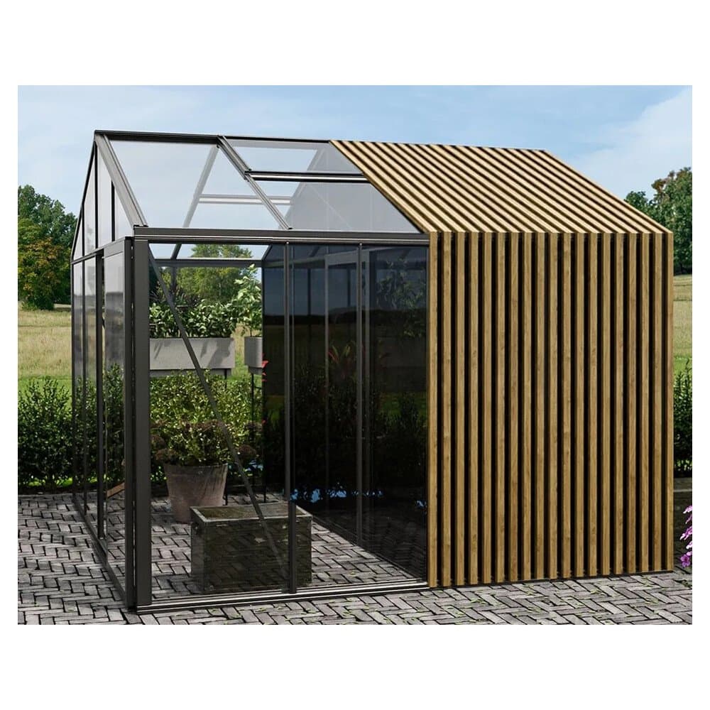 Bloomcabin Premium-Qualität Gewächshaus Klassik mit Mittlerem Integriertem Stauraum mit Accoya-Fusion GHCMSAF10