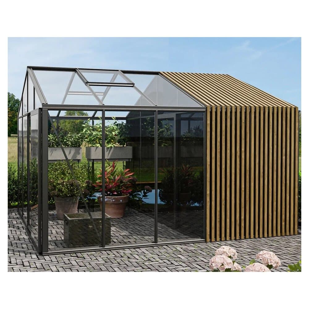 Bloomcabin Premium-Qualität Gewächshaus Klassik mit Mittlerem Integriertem Stauraum mit Accoya-Fusion GHCMSAF11