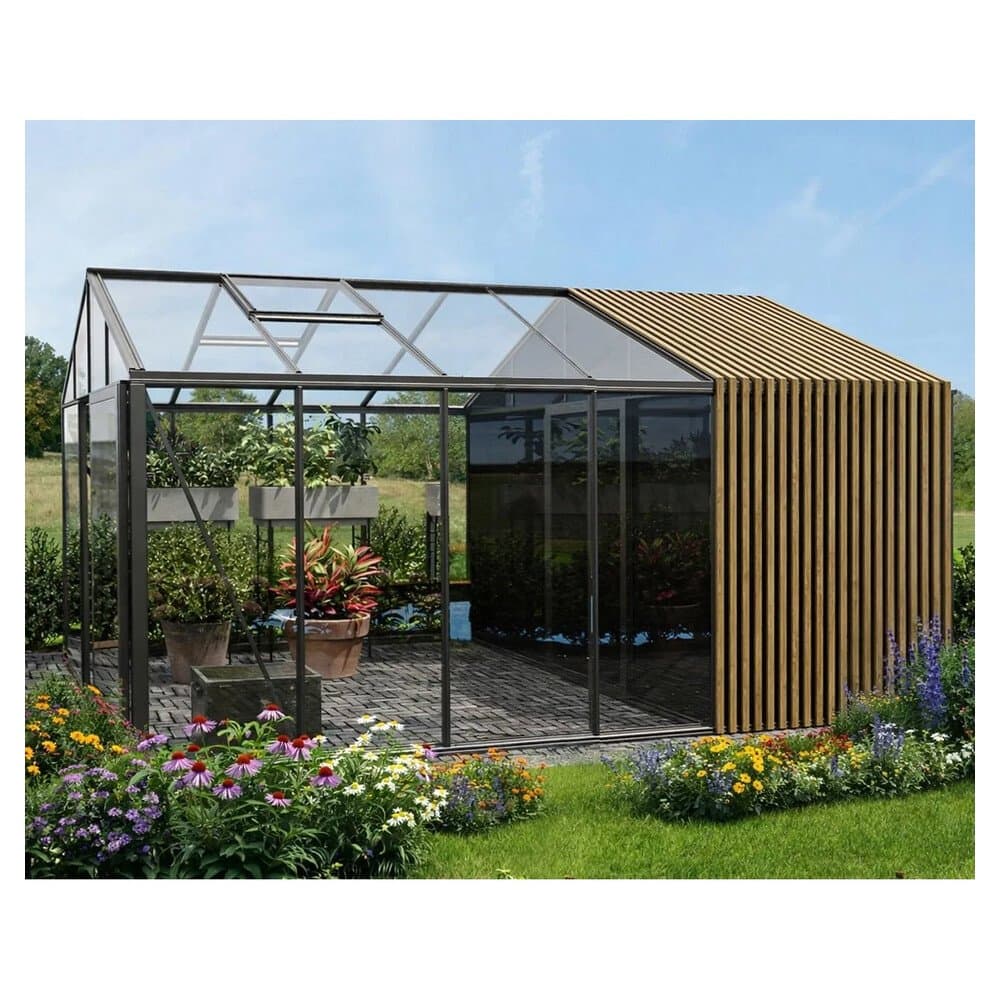 Bloomcabin Premium-Qualität Gewächshaus Klassik mit Mittlerem Integriertem Stauraum mit Accoya-Fusion GHCMSAF6
