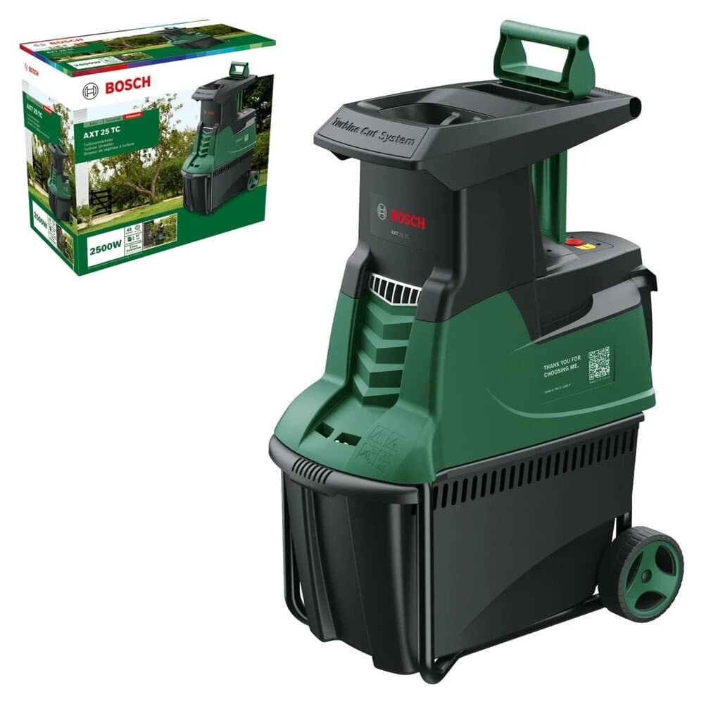 Bosch Gartenhäcksler AXT 25 TC mit Turbinen-Schnitt-System