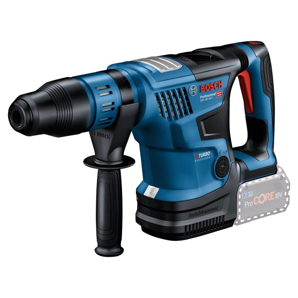 Bosch Professional Akku-Bohrhammer Biturbo GBH 18V-36 C Solo im Koffer