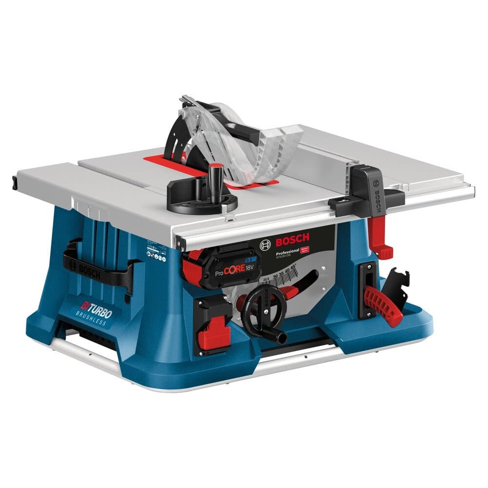Bosch Professional Akku-Tischkreissäge GTS 18V-216 mit Tisch GTA 560 Solo