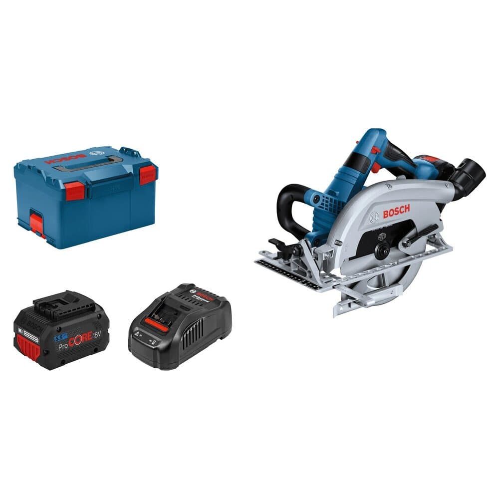 Bosch Professional Handkreissäge GKS 18V-70 L inkl. 2 x 5 Ah in L-Boxx