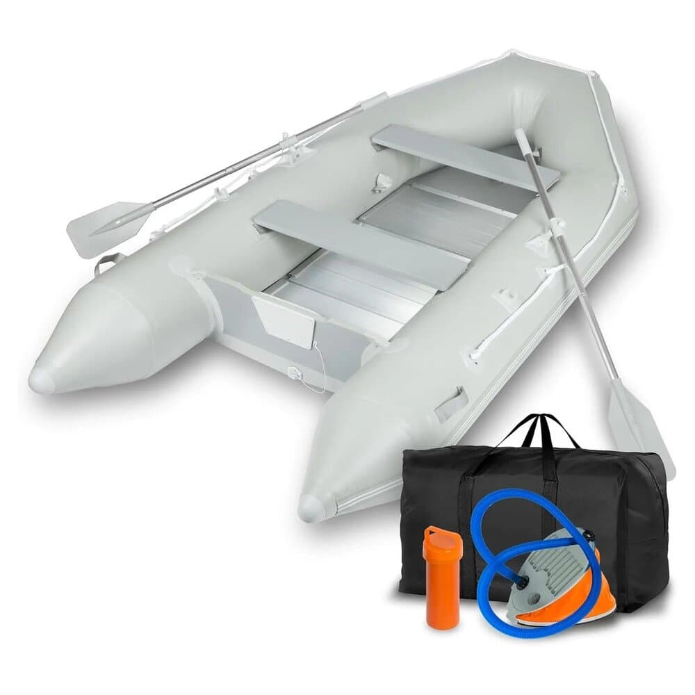 EBERTH Schlauchboot 4 Personen + 1 Kind 3,20m x 1,50m Boot mit Sitzbank bis 566 kg