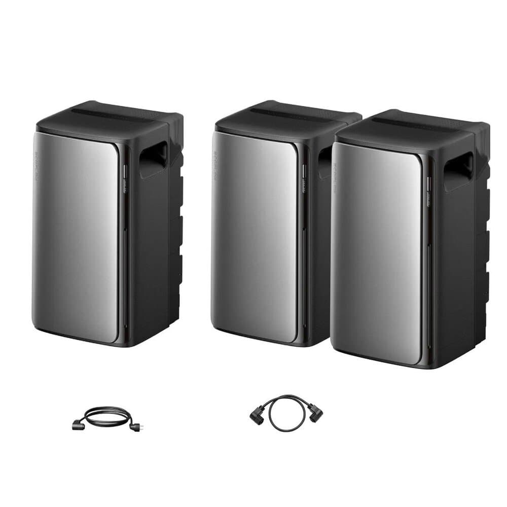 EcoFlow Stream Ultra Und 2× Stream AC Pro Balkonkraftwerk Speicher Set Mit Parallelkabel 0,55 m
